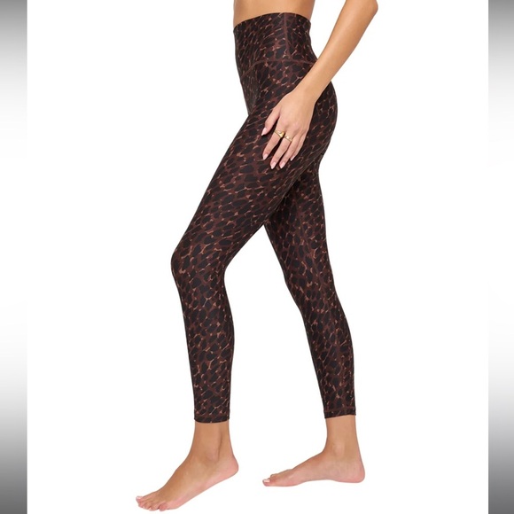 Spiritual Gangster Chocolate Animal Print Ada Dream Tech Eco Jersey Hw 7|NEW/NWT - Picture 3 of 6